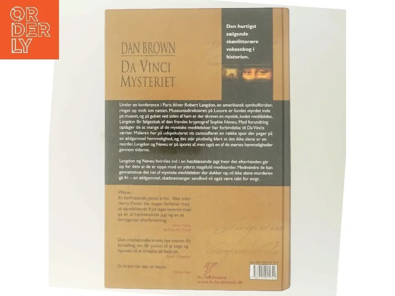 Billede 3 - Da Vinci Mysteriet af Dan Brown (Bog)