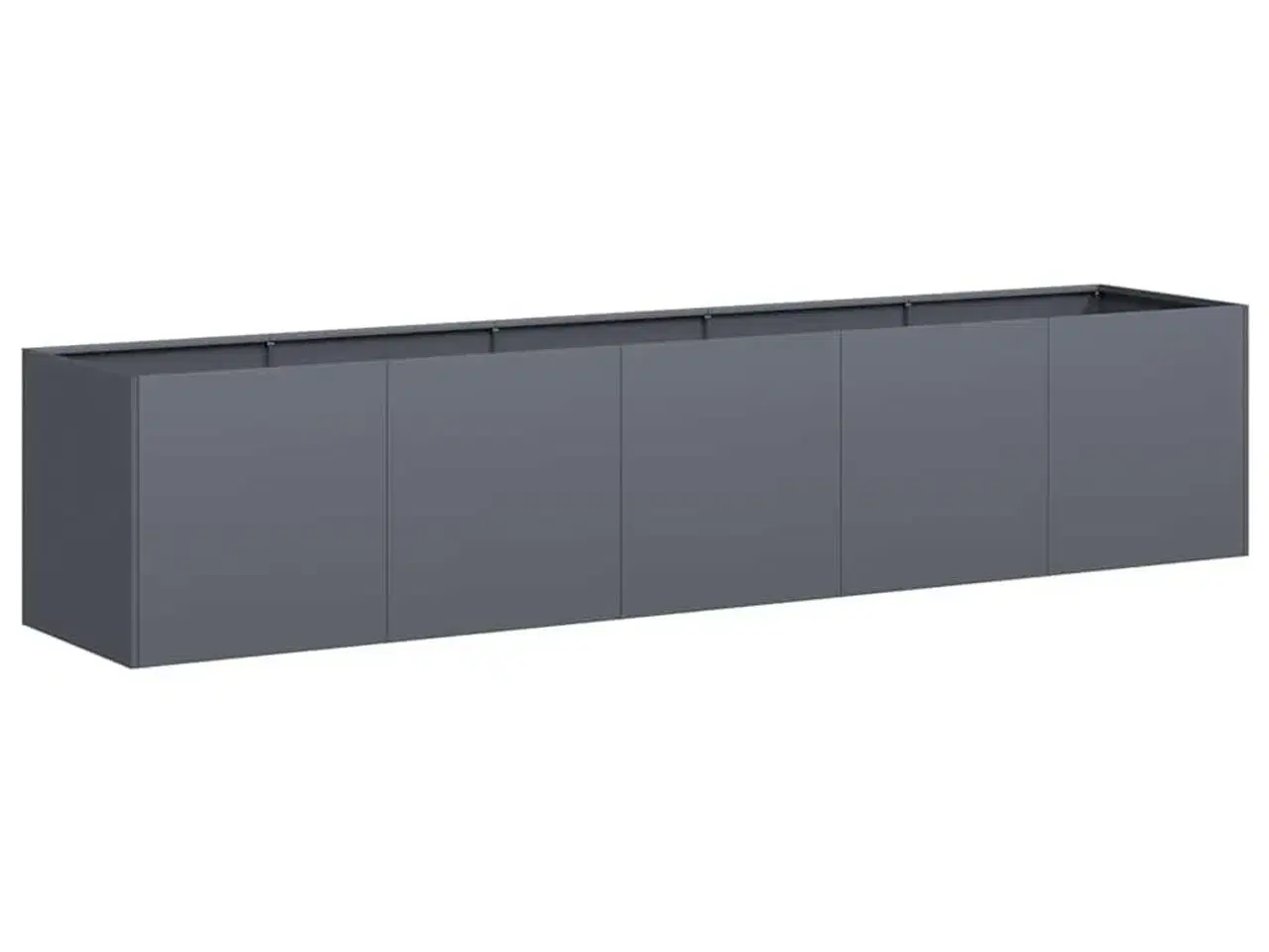 Billede 2 - Plantekasse antracit 200x40x40 cm koldvalset stål