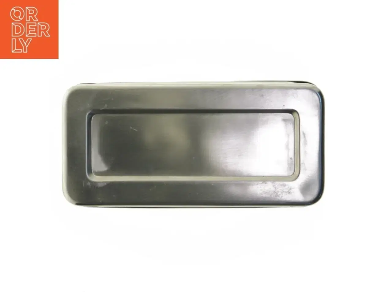 Billede 4 - Stål opbevaringskasse med låg (str. 32x15 cm) Låget binder