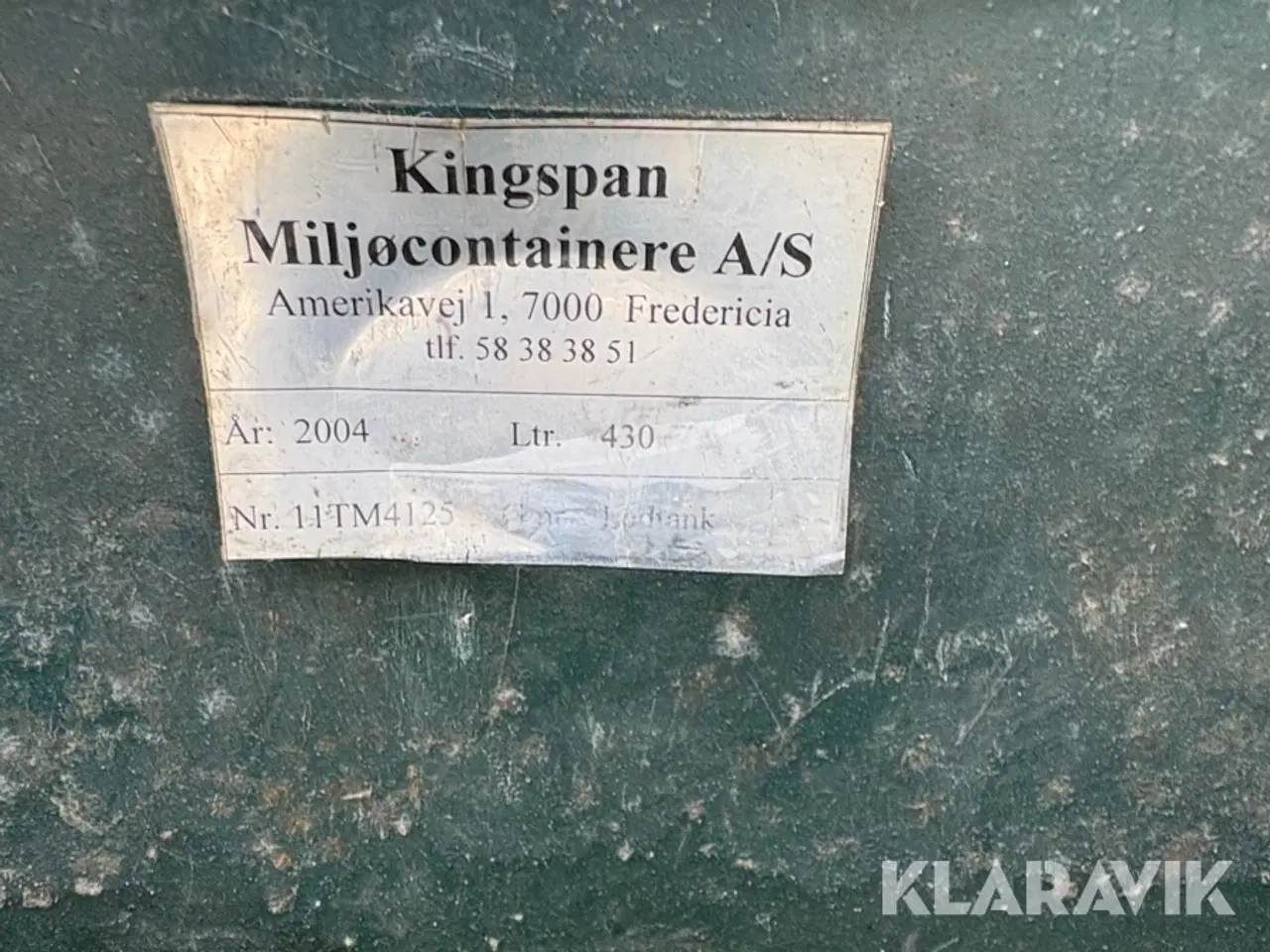 Billede 4 - Brændstoftank Kingspan Miljøcontainer Ladtank
