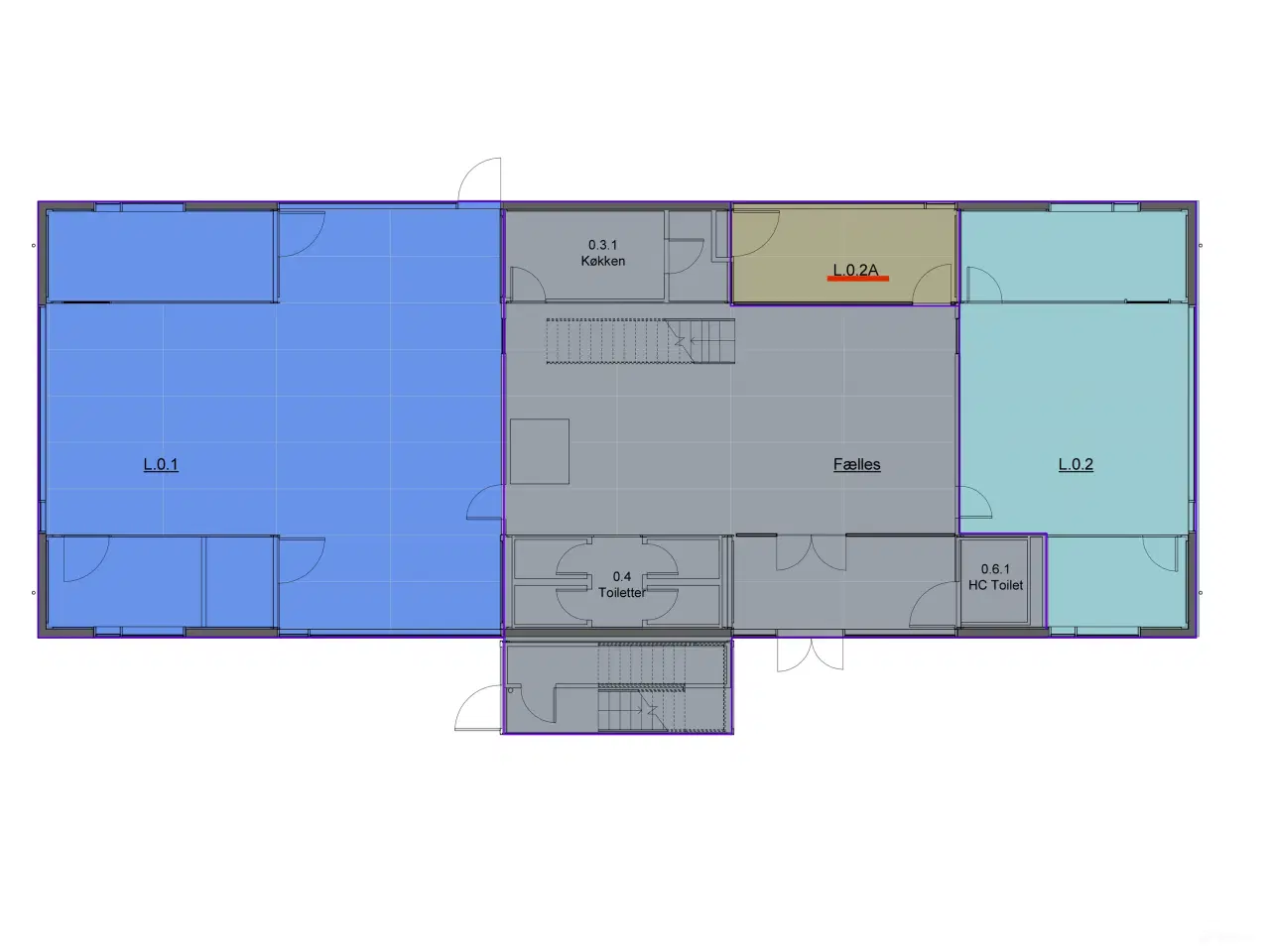 Billede 7 - 3-4 mands kontor med faktastiks lys og kig til havnen