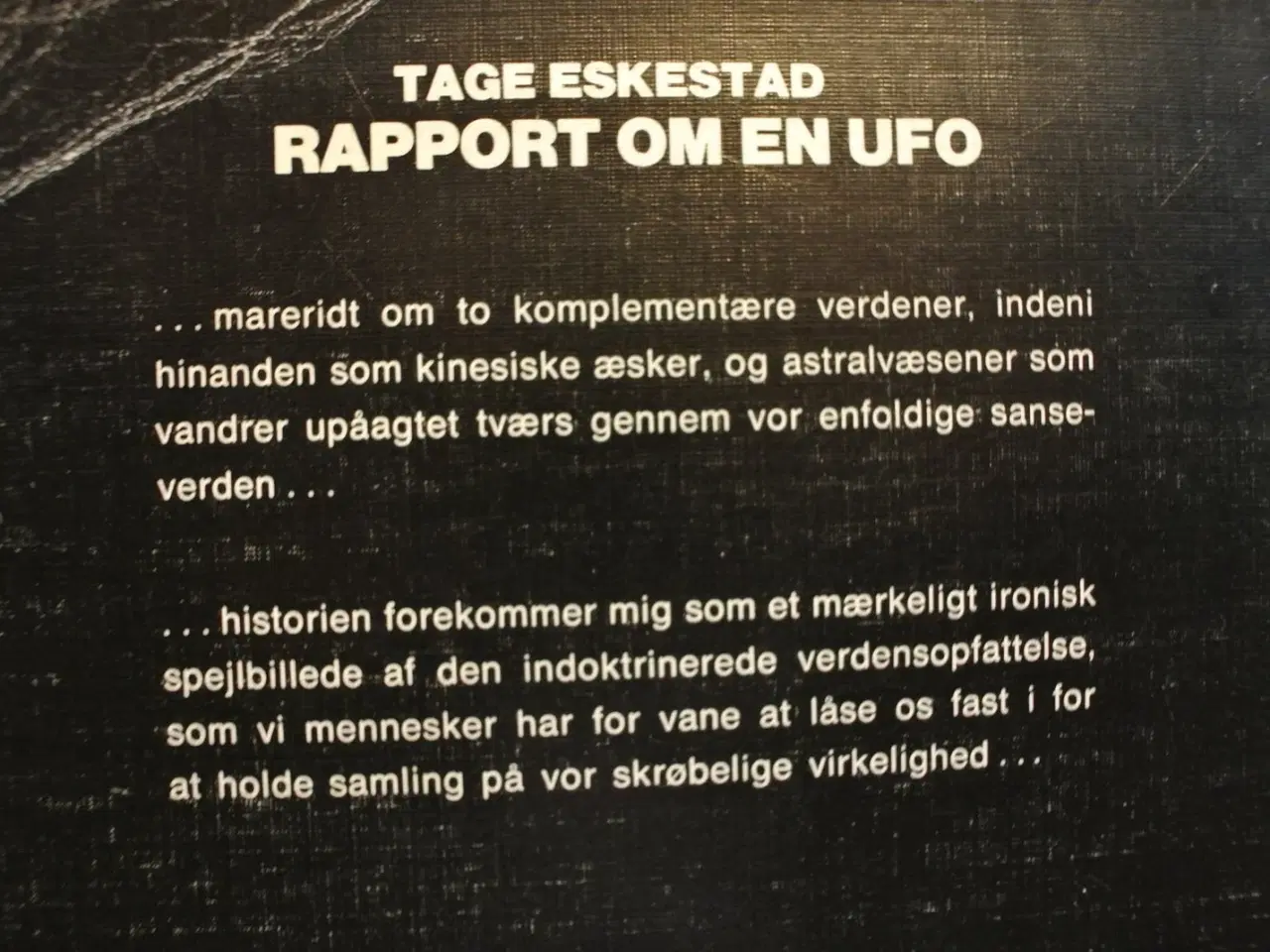 Billede 3 - rapport om en ufo, af tage eskestad, genre: scienc