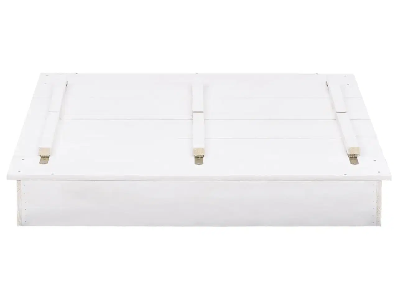 Billede 4 - Sandkasse 95x90x15 cm fyrretræ hvid