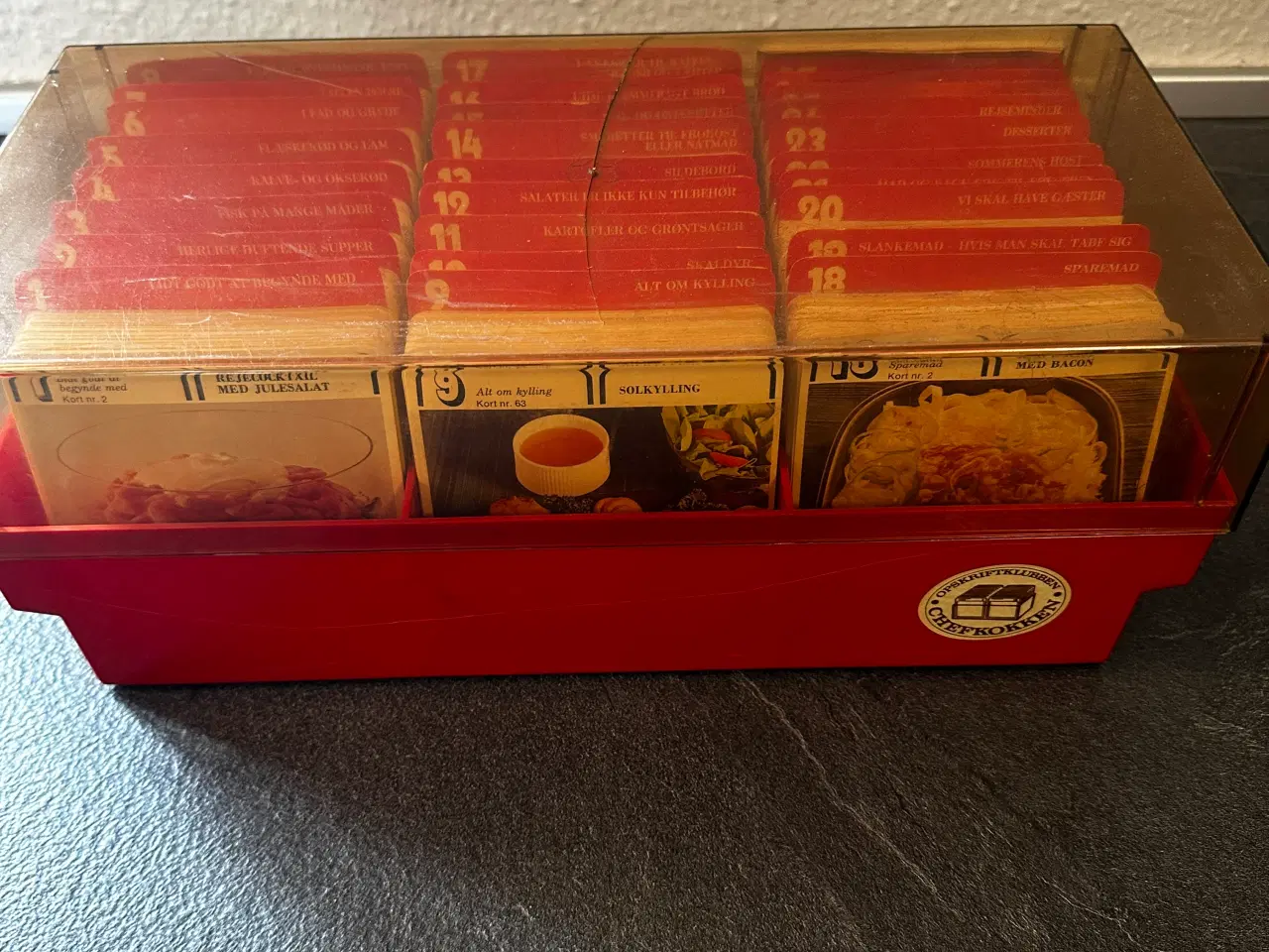 Billede 1 - Opskriftskasse fra Opskriftklubben Chefkokken