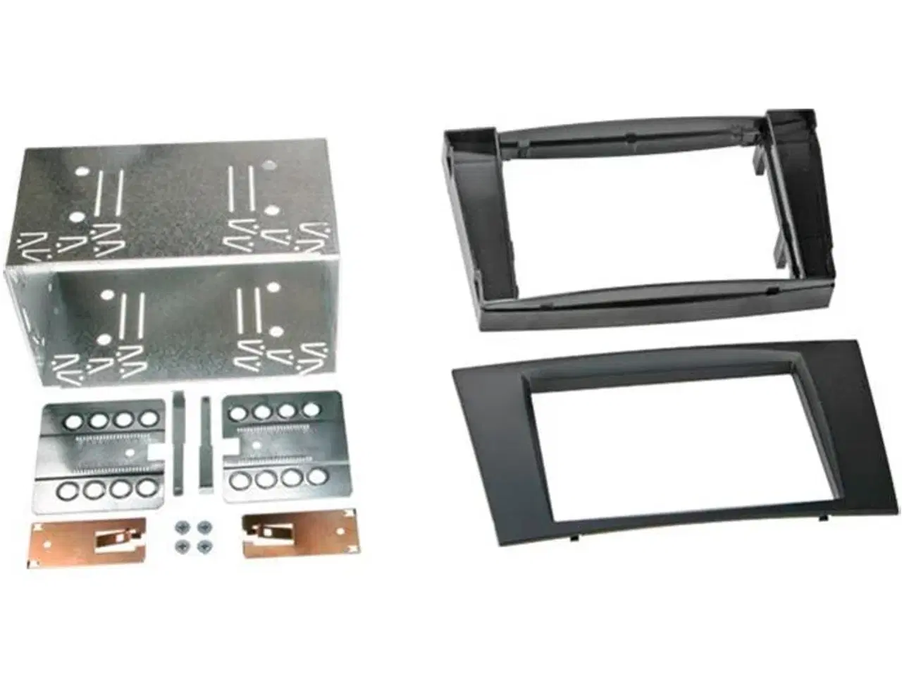 Billede 1 - 2-DIN kit Mercedes E-klasse, sort