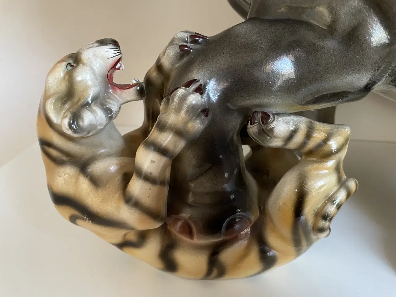 Billede 3 - Stor smuk sjælden portugisisk keramik figur fra 50