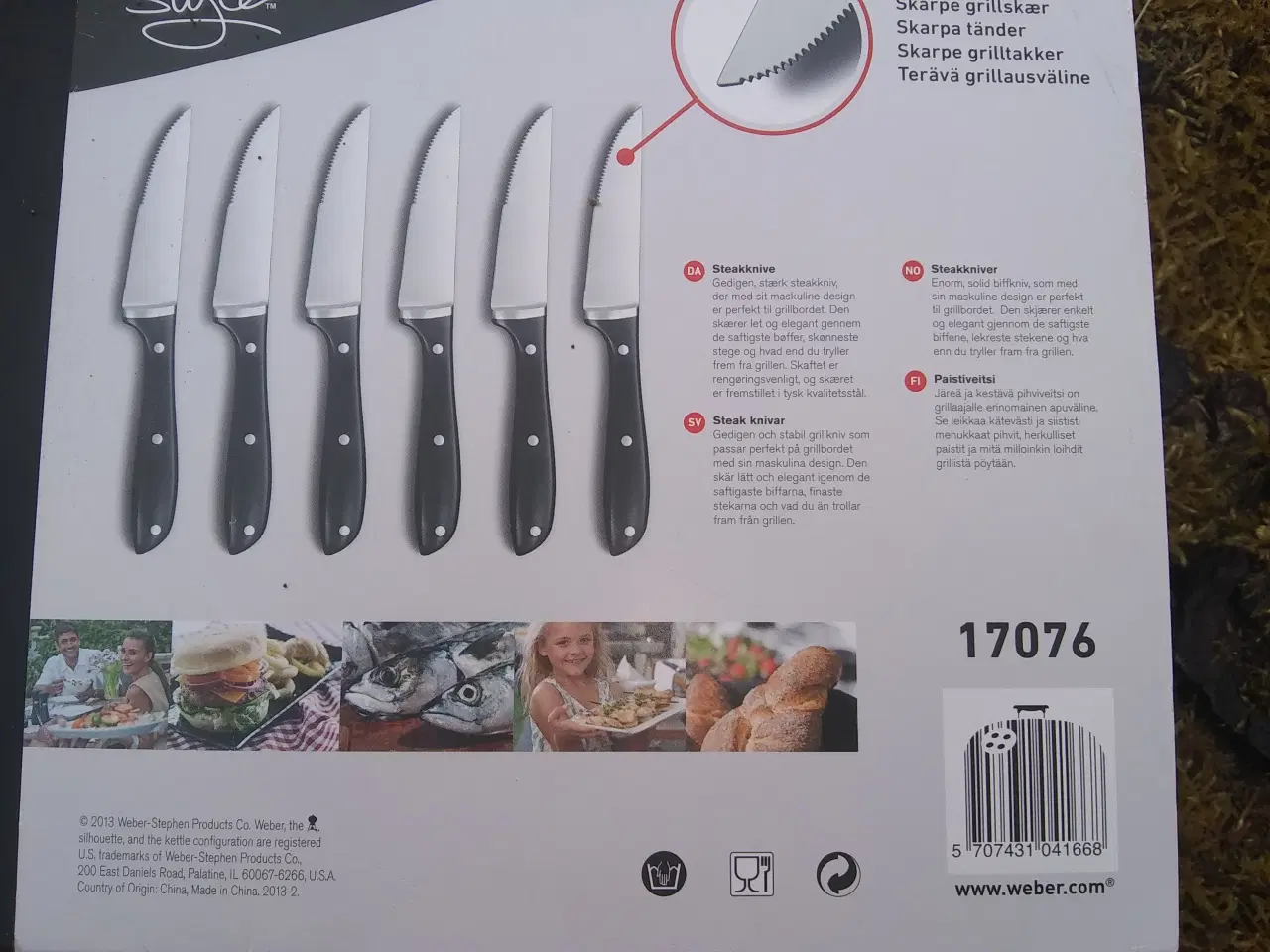 Billede 3 - Weber steak knive i flot gaveæske