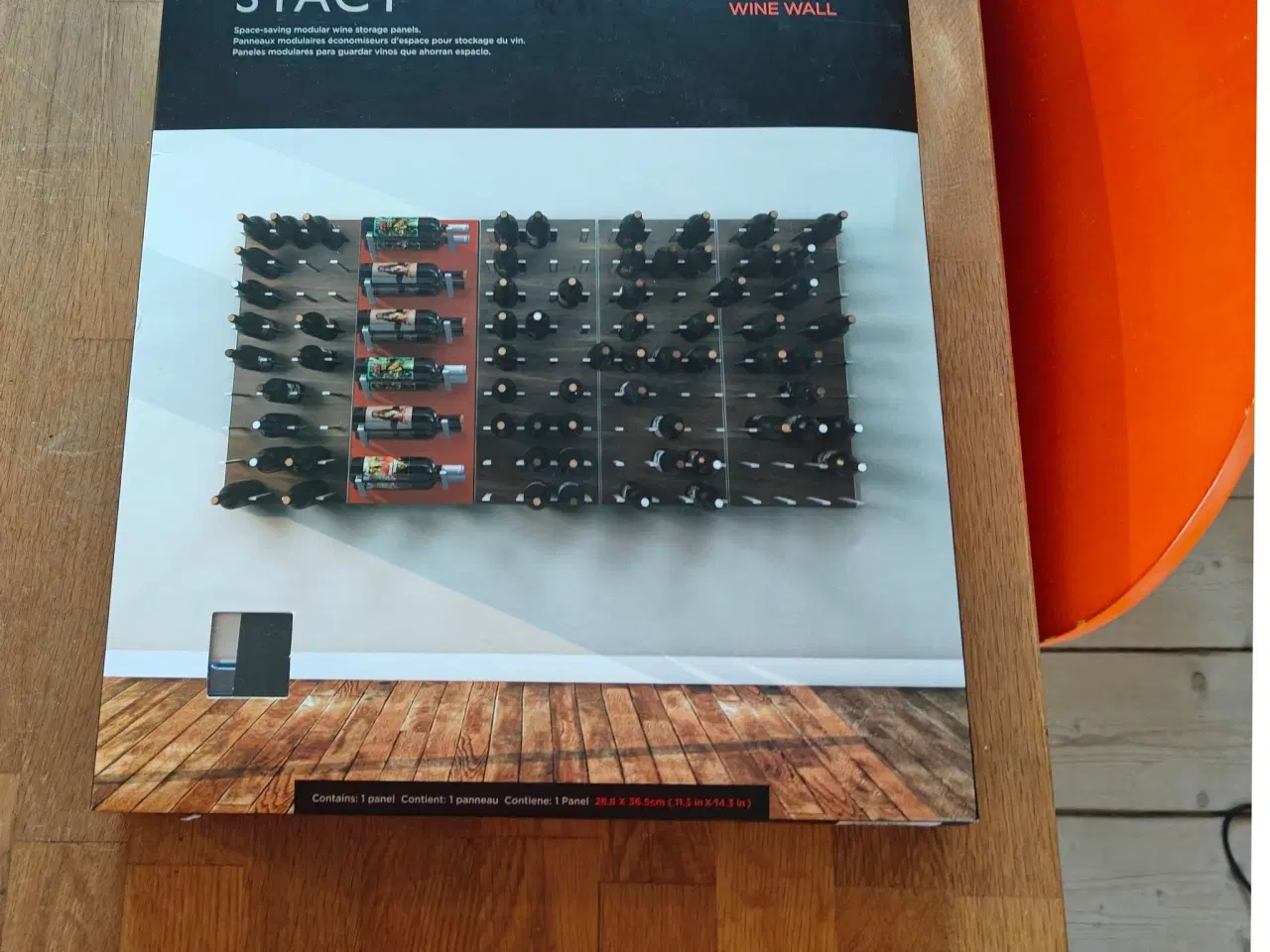 Billede 1 - Stact sort C-Type Modular Wine Wall - Vægmonteret 