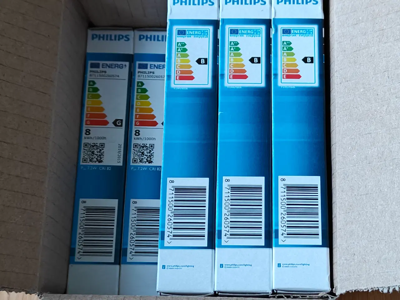 Billede 1 - 8 styks Philips MASTER PL-S 7W - 827 ekstra varm h