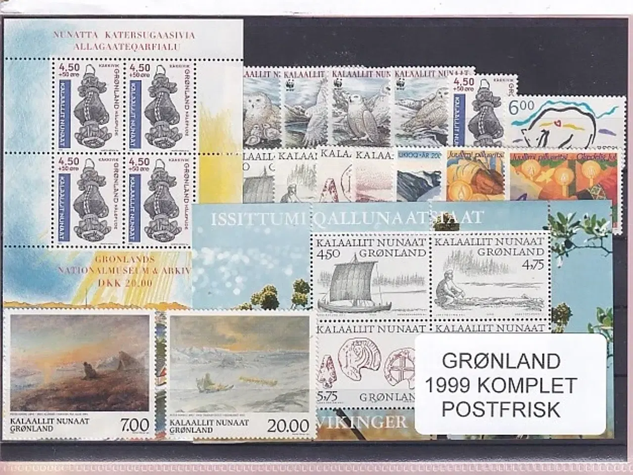 Billede 1 - Grønland - 1999 Frimærker Komplet - Postfrisk