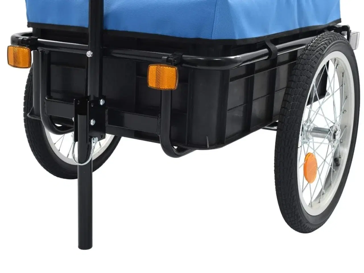 Billede 6 - Cykeltrailer/trækvogn 155x60x83 cm stål blå