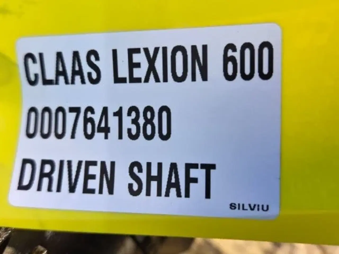 Billede 2 - Claas Lexion 600 Drivaksel 7641380