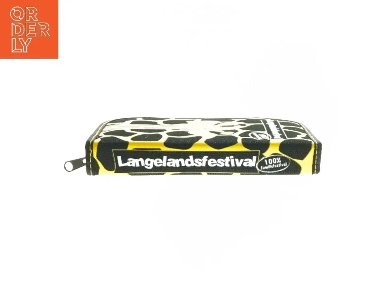 Billede 4 - Sammenklappelig pung med girafmotiv fra Langelandsfestival (str. 19x13x2,5 cm)