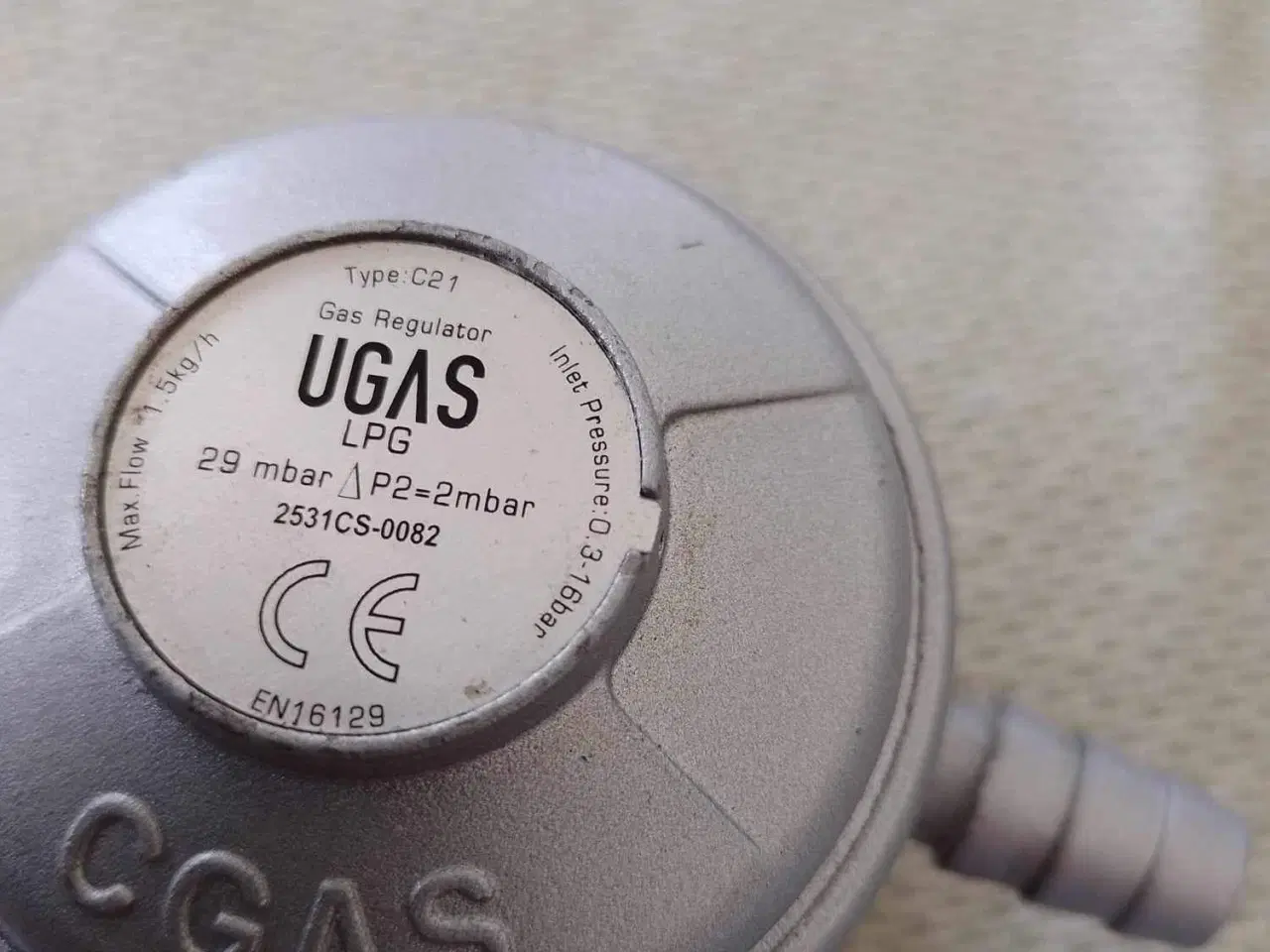 Billede 1 - Gasregulator, ubrugt