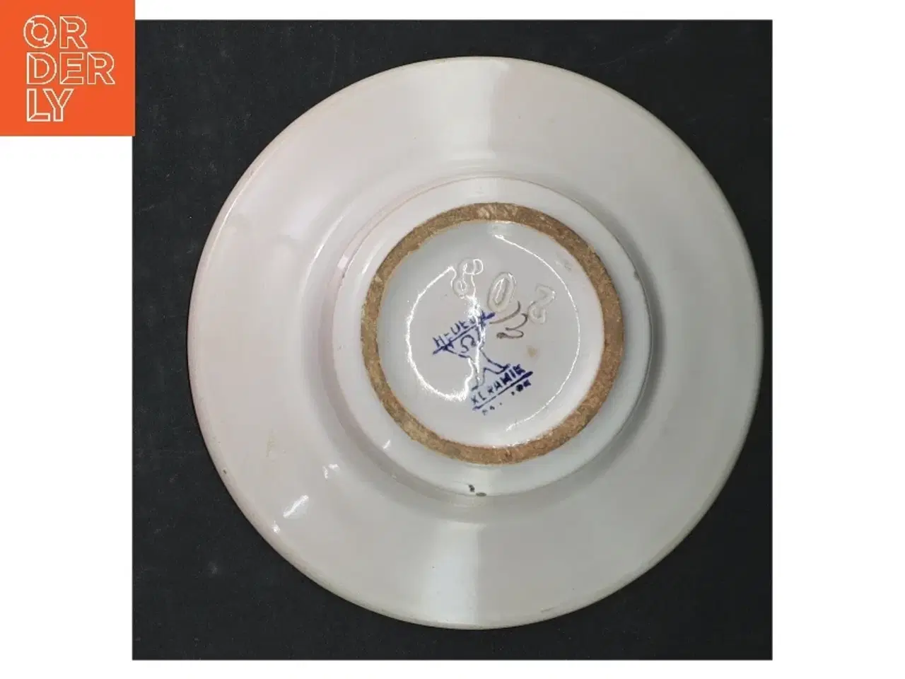 Billede 3 - Håndmalet fajance tallerken fra Hedebo (str. Ø. 15 cm)