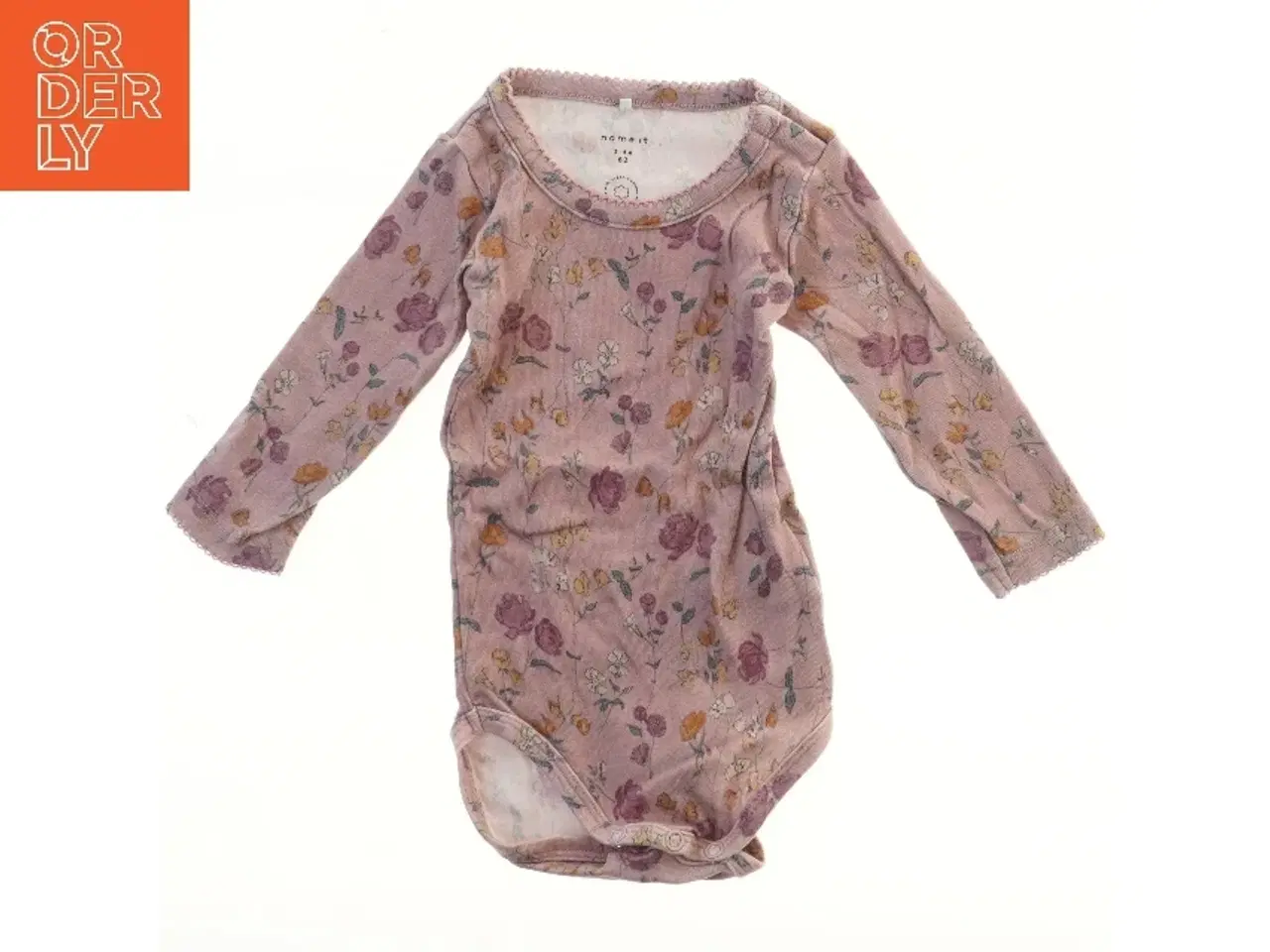 Billede 1 - Blomstret bodystocking fra Name It (str. 62)