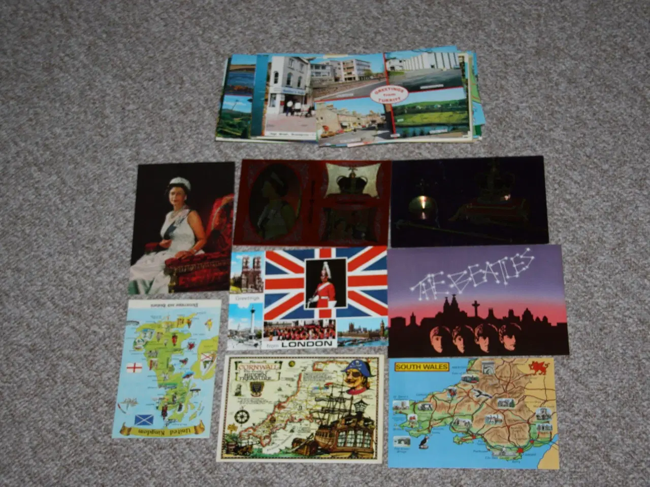 Billede 1 - 55  Postkort fra 80-erne England  Brugt 