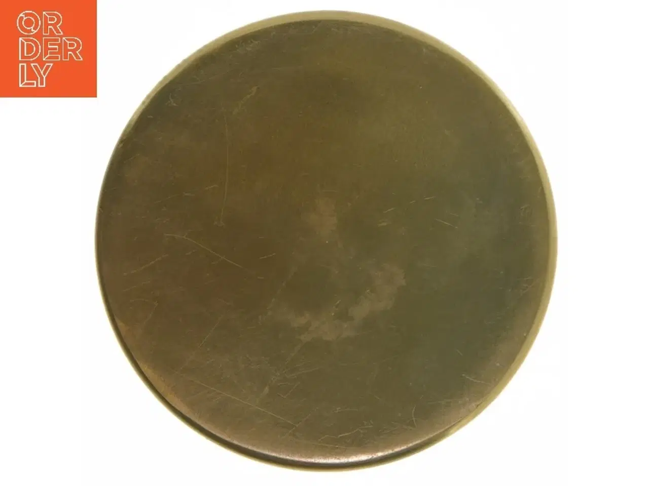 Billede 5 - Rund messingæske med låg (str. Ø 12x7 cm)