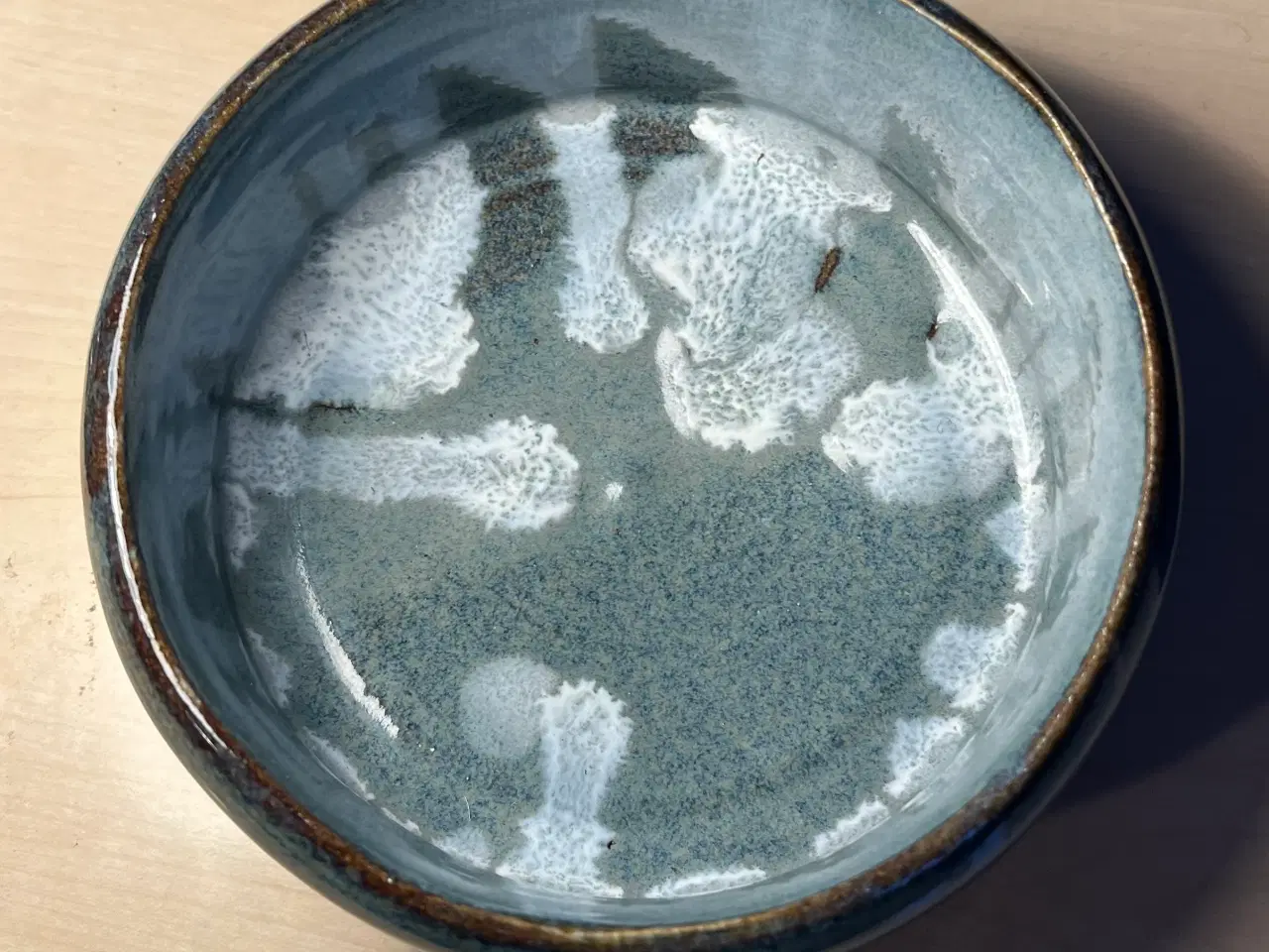 Billede 2 - Håndlavet keramik blå skål