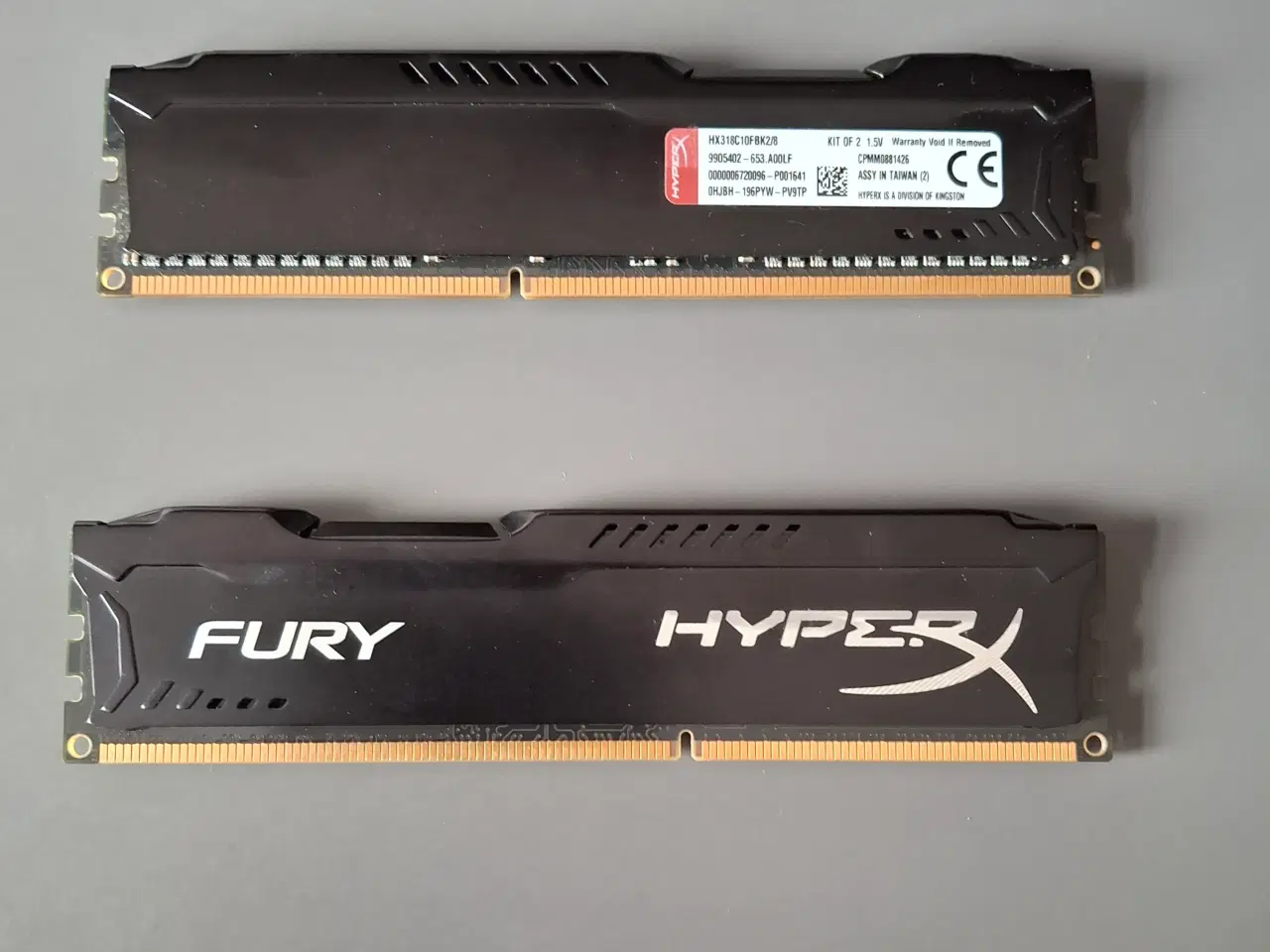 Billede 1 - 2 stk. HyperX Fury DDR3 RAM klodser på 4gb hver