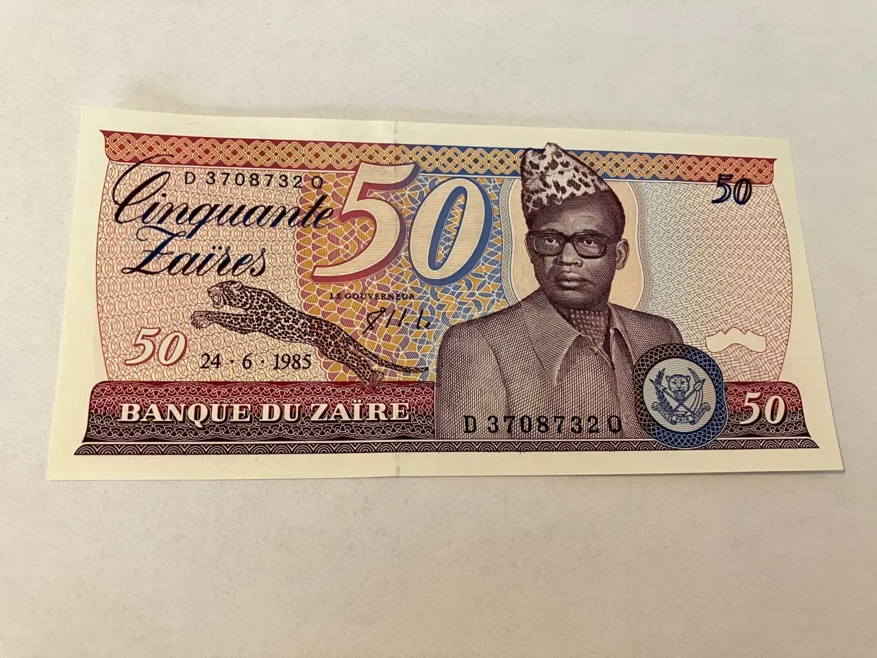 Billede 1 - 50 Zaires Zaire 1985