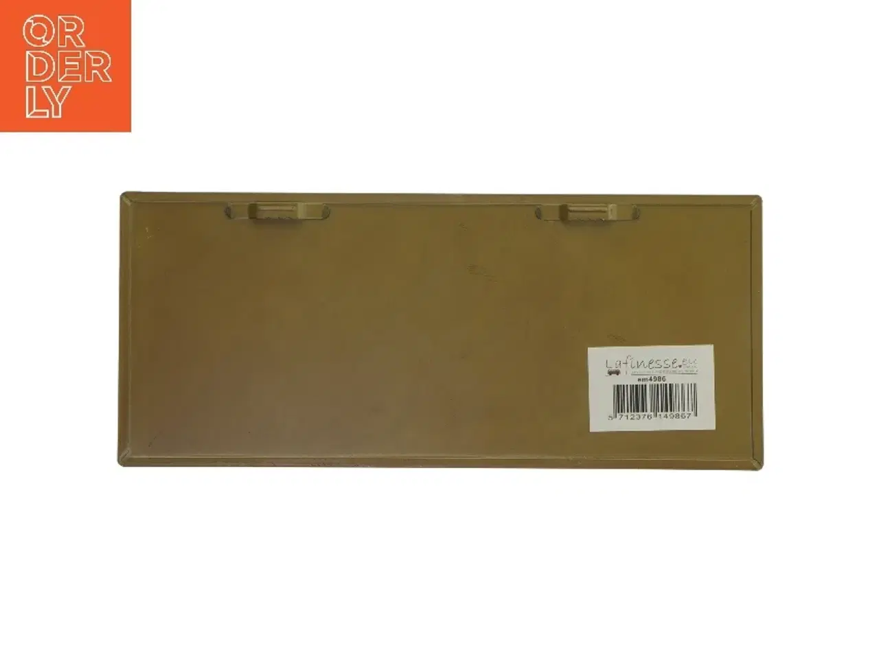 Billede 2 - Metal skilt med tekst fra LaFinesse (str. 30,5x13 cm)