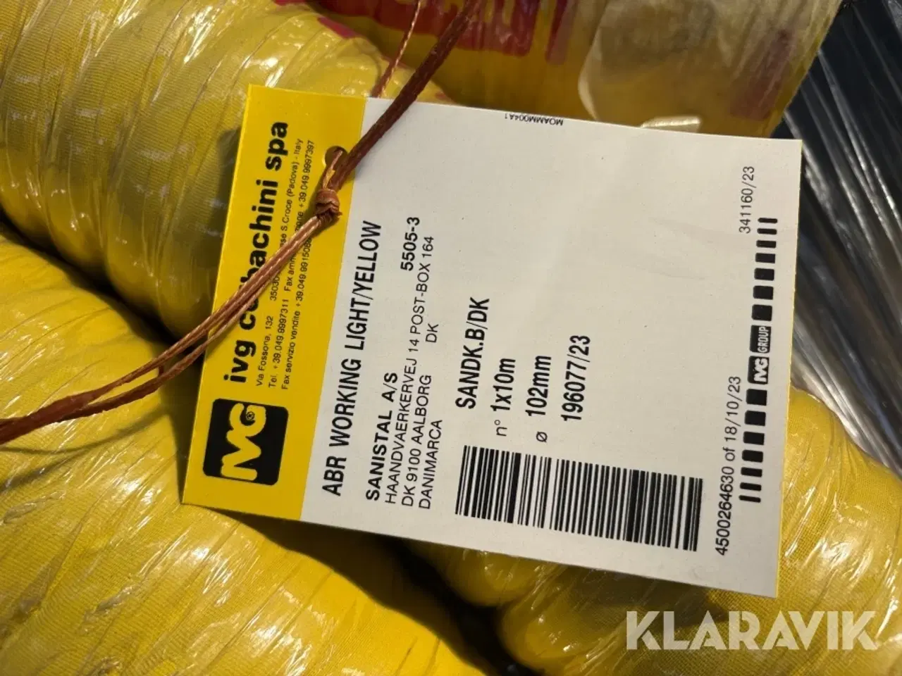 Billede 7 - Olie/brændstofslange IVG Colbachini S. P. A. ABR working light/yellow