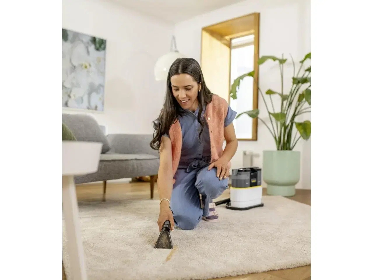 Billede 4 - Støvsuger til møbler og pletter Kärcher SE2 SPOT - gul, 1200 W