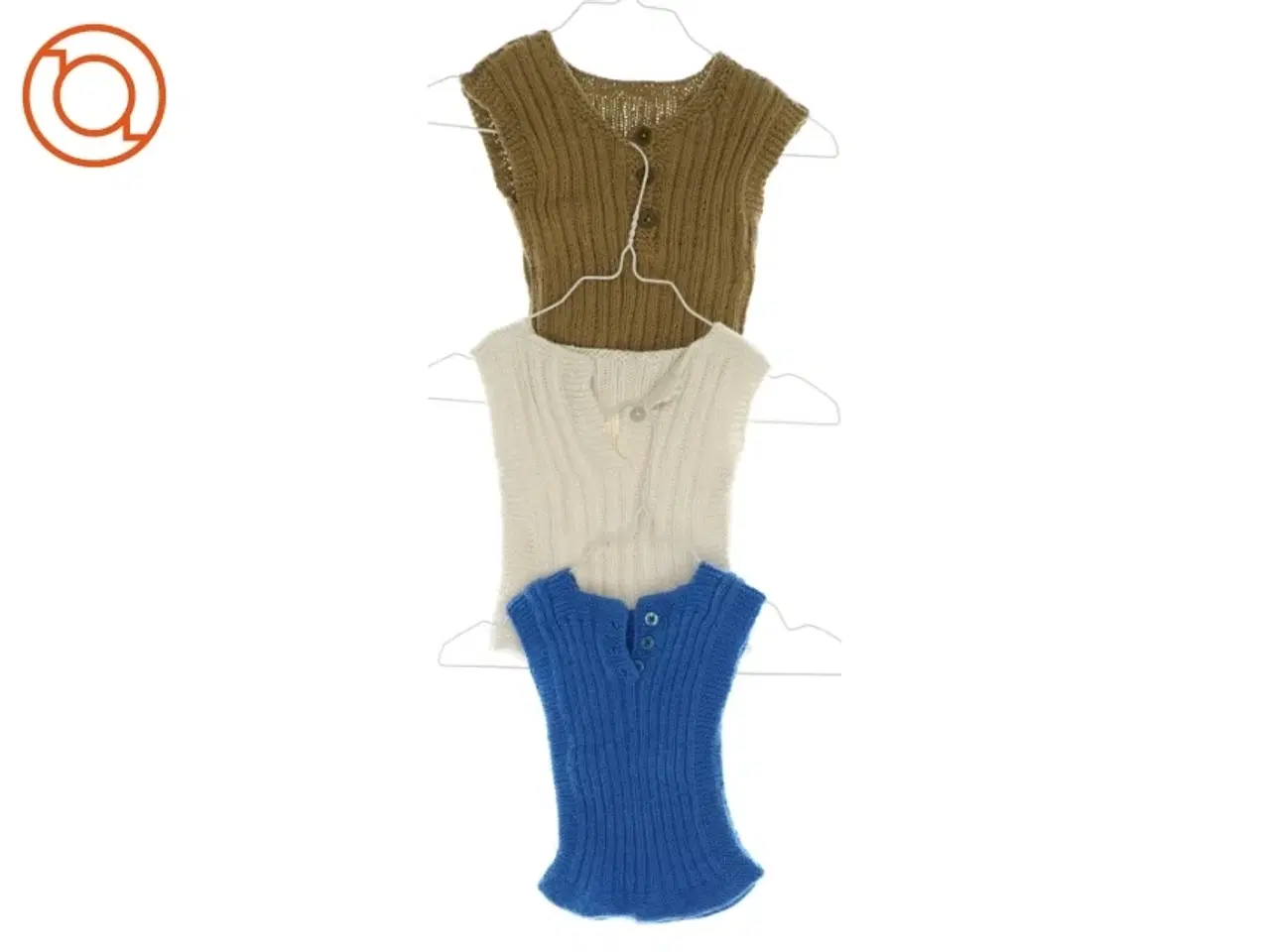 Billede 1 - Hjemmestrikkede veste (3 stk) (str. ca. 68)