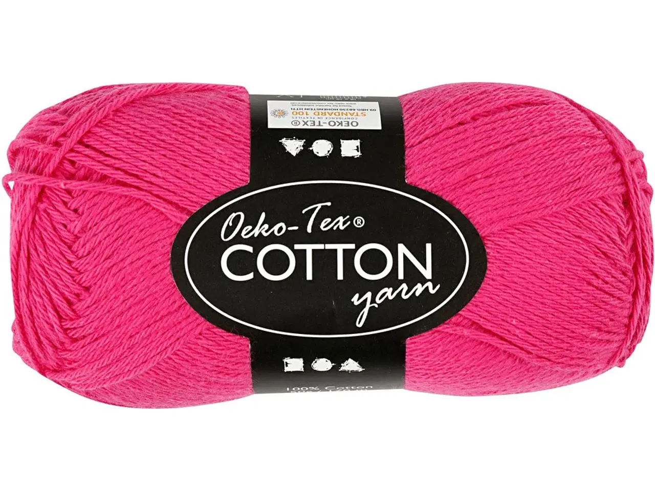 Billede 1 - Bomuldsgarn, 8/4, L: 170 M, pink, 50g/ 1 ngl.
