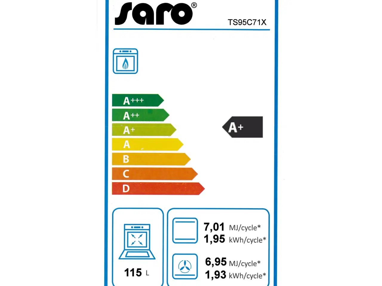 Billede 2 - Gaskomfur – 5 brændere - 230 V