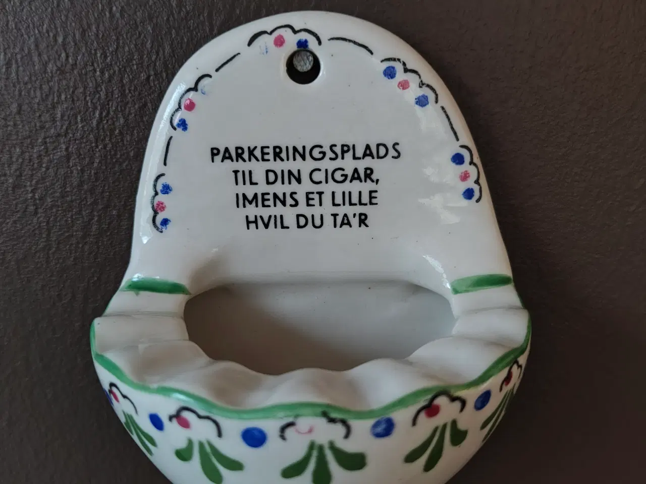 Billede 3 - Sjov Aksini askebæger til væg