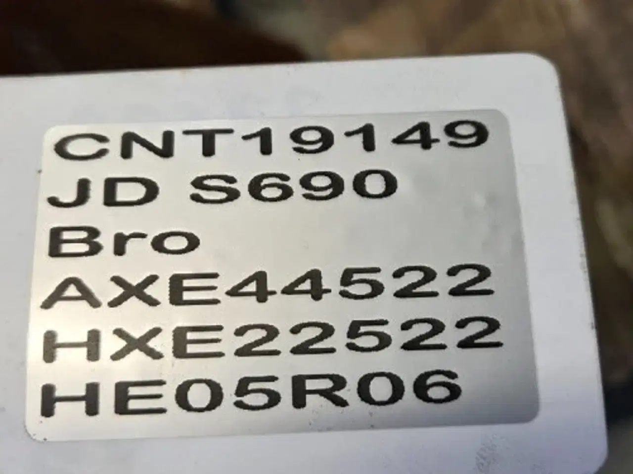 Billede 12 - John Deere S690 Bro HXE22522