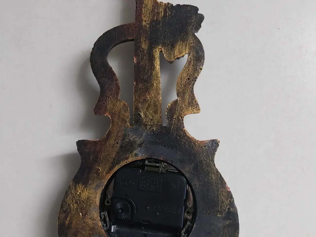 Billede 5 - Vægur. Violin kobberfarvet. 