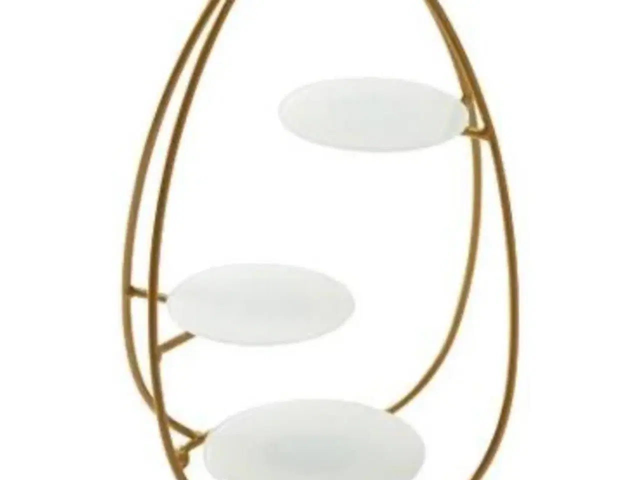 Billede 1 - Opsats oval guld look H510 mm  (Udstillingsmodel)