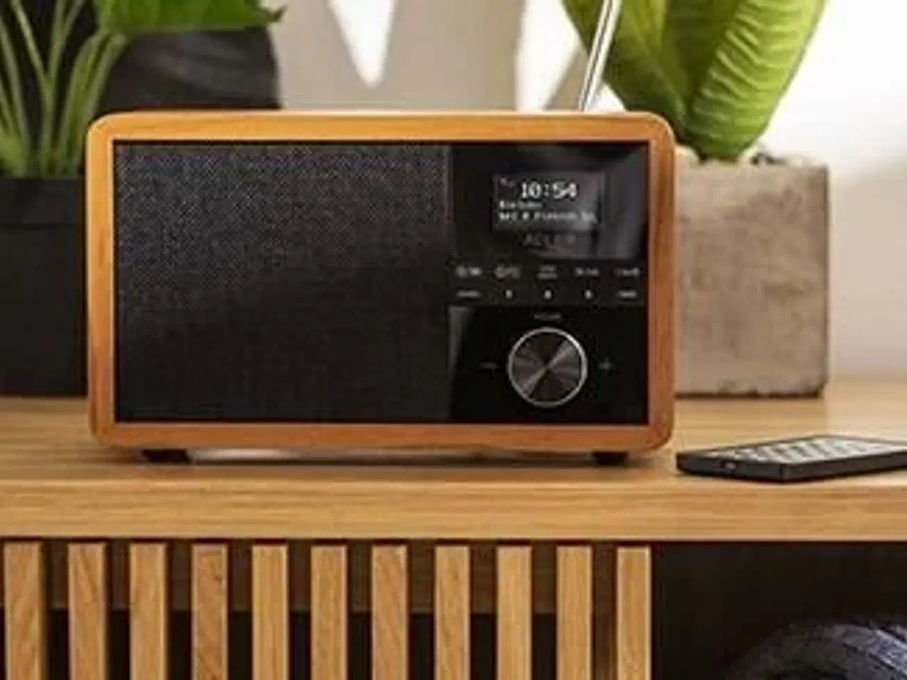 Billede 4 - Radio med vækkeur DAB+/FM – Adler AD 1184, træ/sort