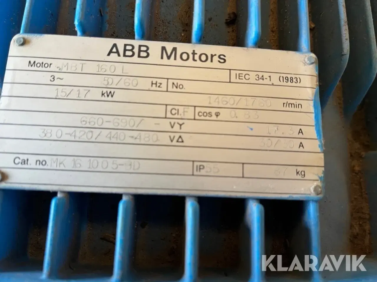 Billede 5 - Elmotor 15/17 kw ABB