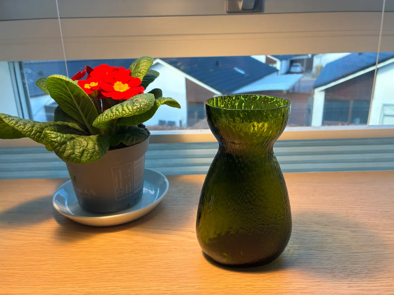 Billede 1 - Hyacintglas - Gl. Holmegaard i mørk grøn.