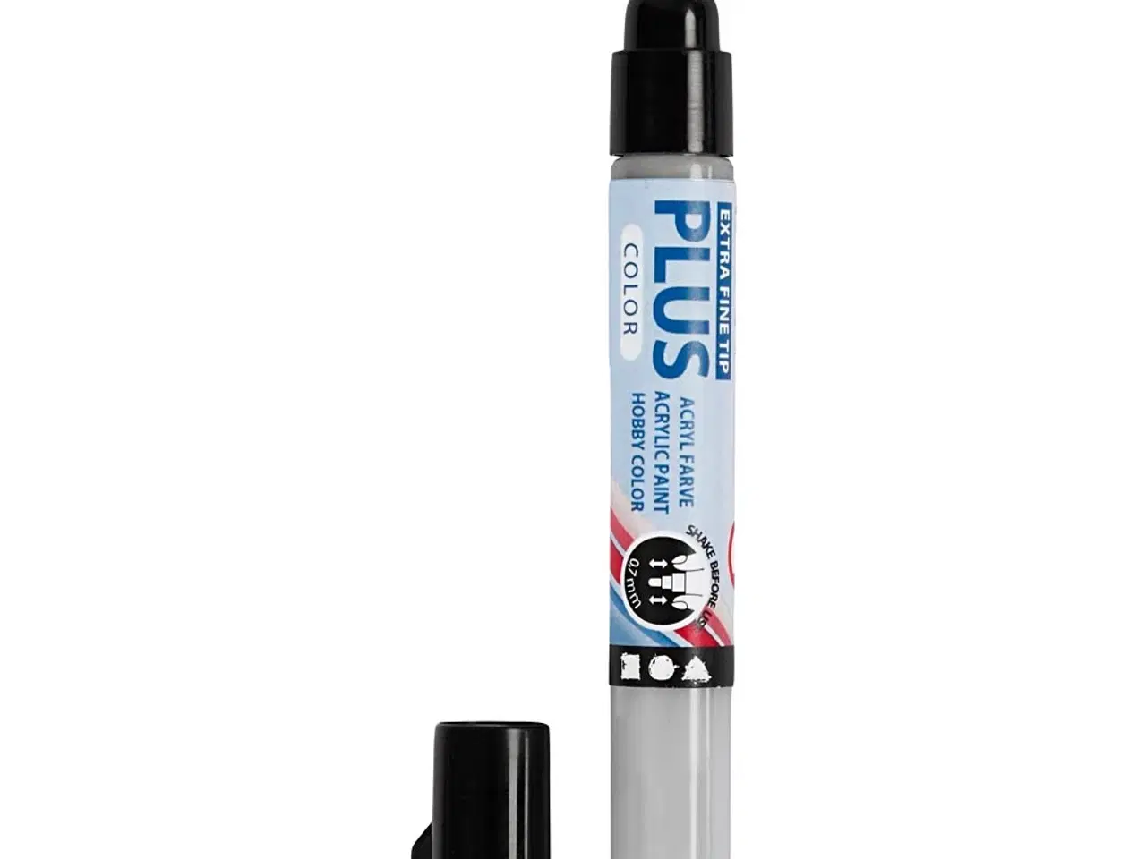 Billede 1 - Plus Color Tusch, L: 14,5 cm, streg 0,7 mm, rain grey, 5,5 ml, 1 stk.