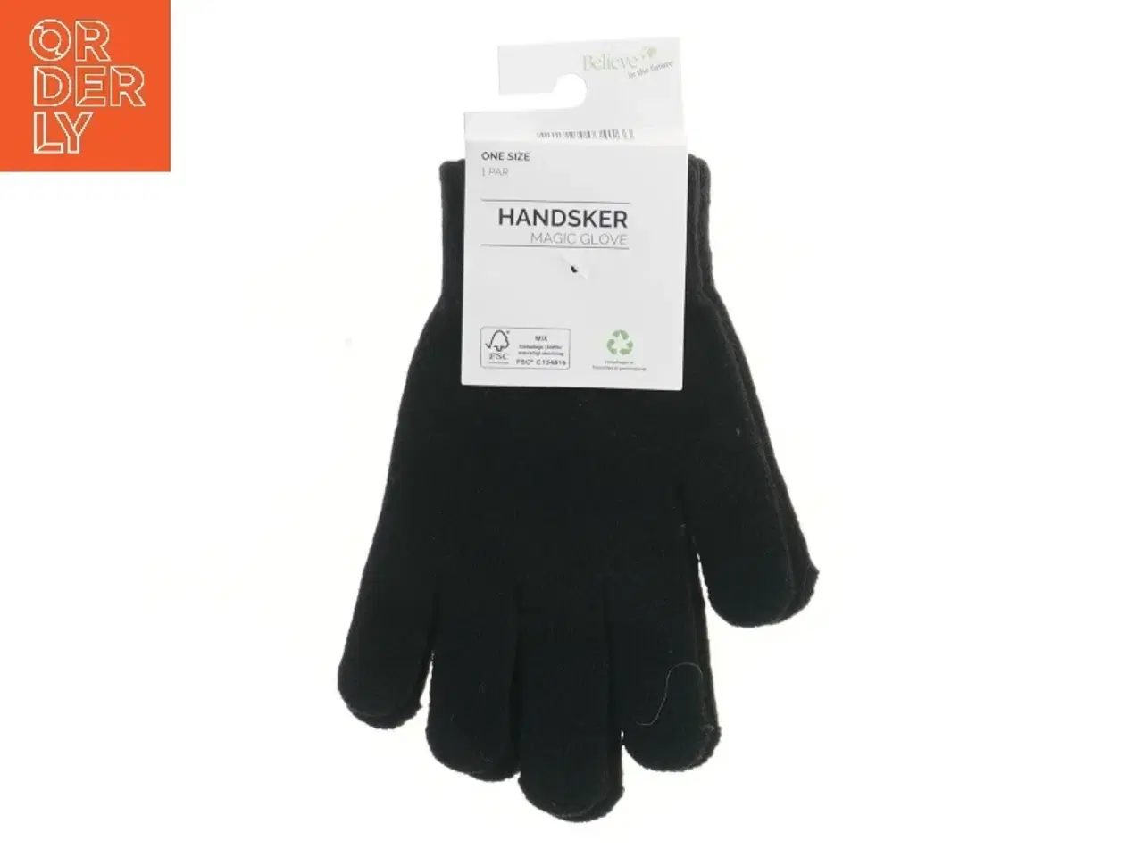 Billede 1 - Magisk handske i sort (str. 20x14 cm)