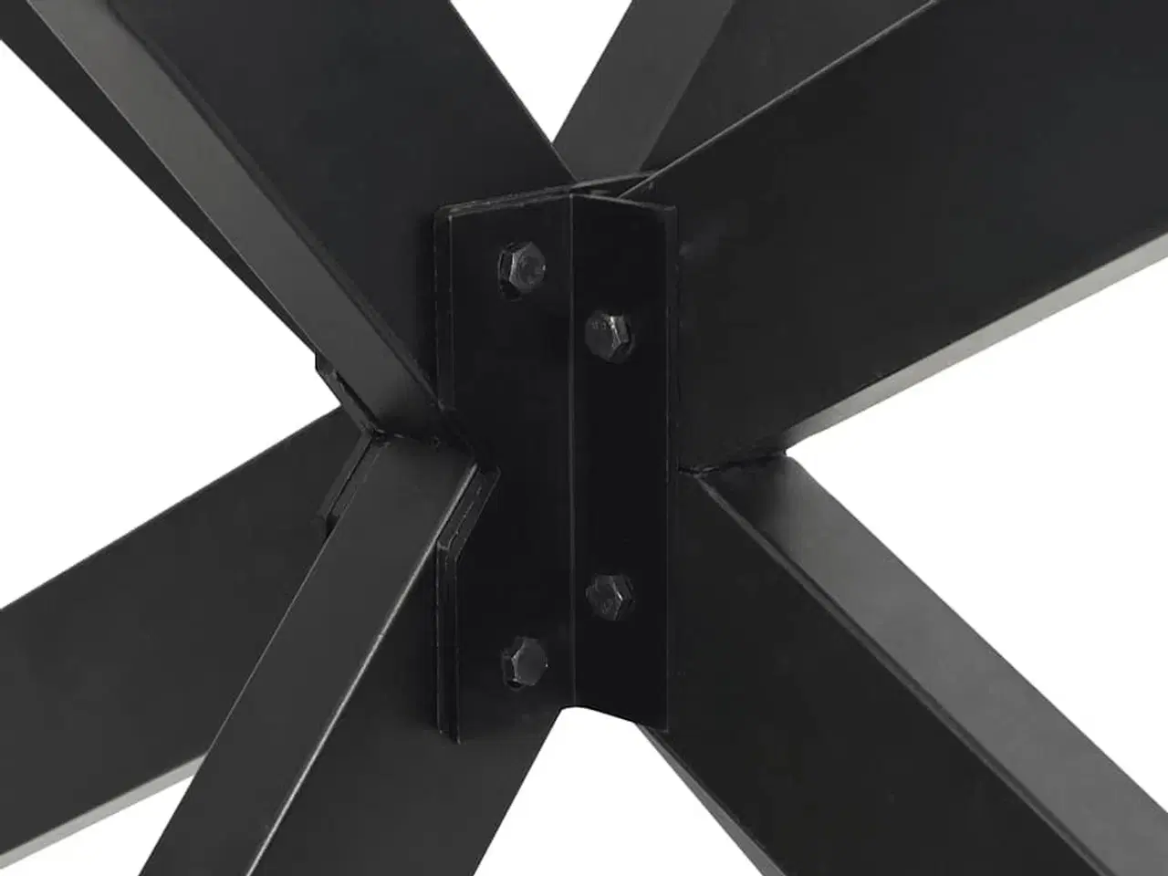 Billede 7 - Spisebordben edderkopformet antracit 150x78x(72-73) cm stål