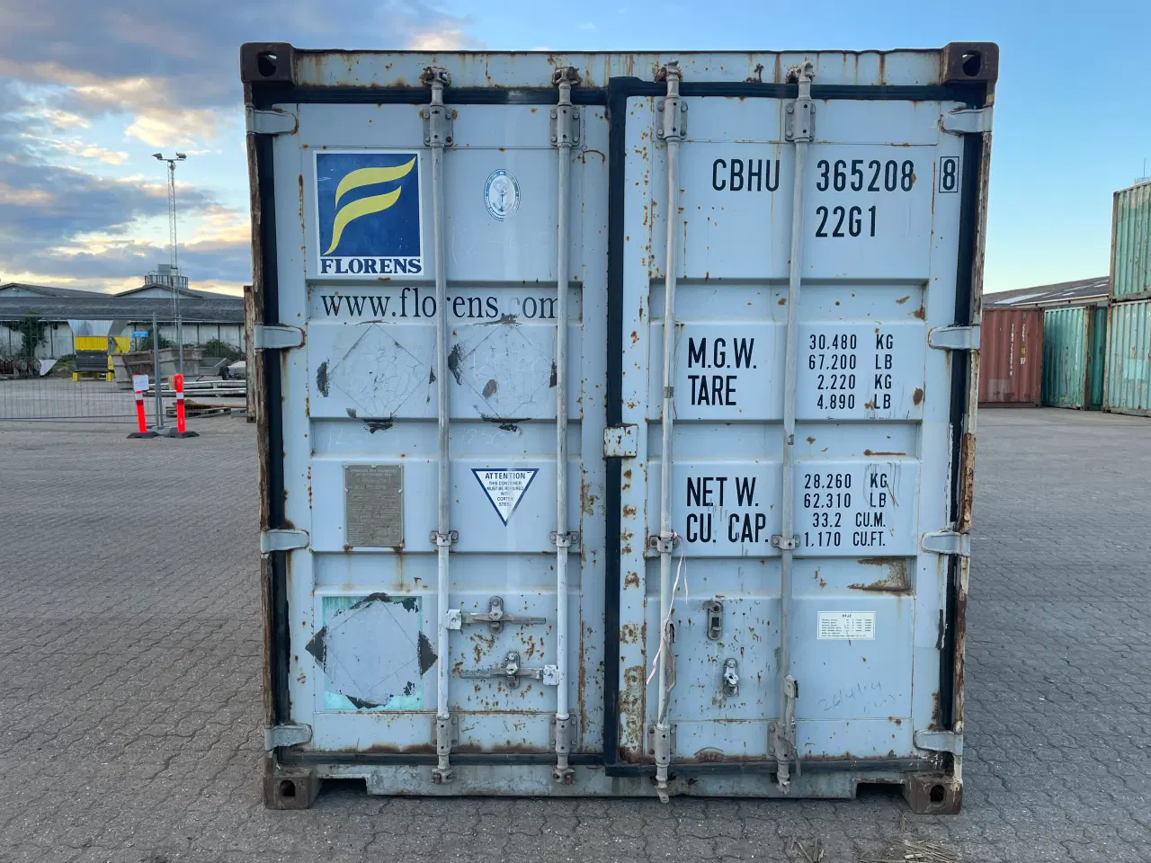 Billede 1 - 20 fods Container- ID: CBHU 365208-8