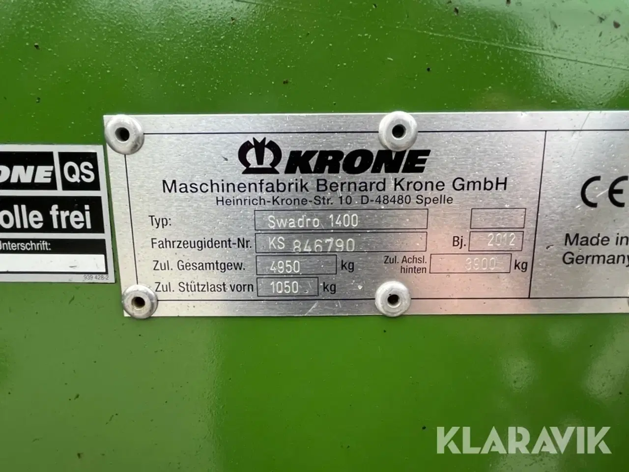 Billede 5 - Krone Swadro 1400