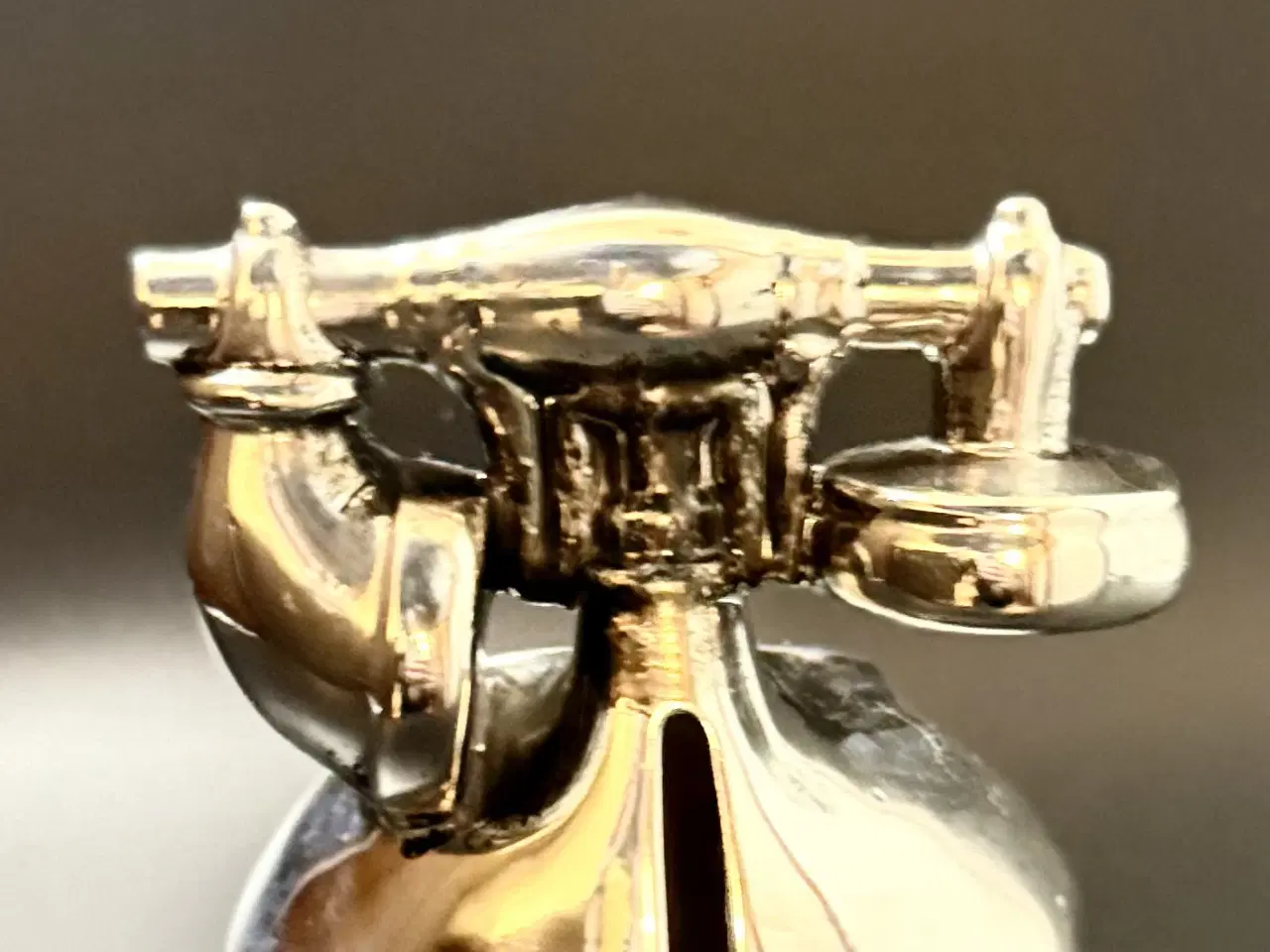 Billede 3 - Retro sparegris – telefon – kromglaseret keramik –