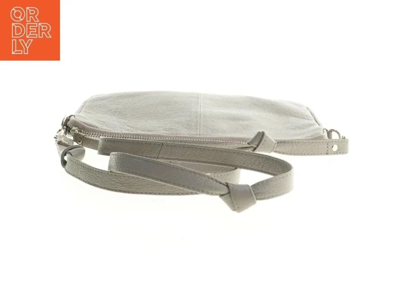 Billede 4 - Skuldertaske i læder med farveblok-design fra Aura (str. 28 x 22 cm)