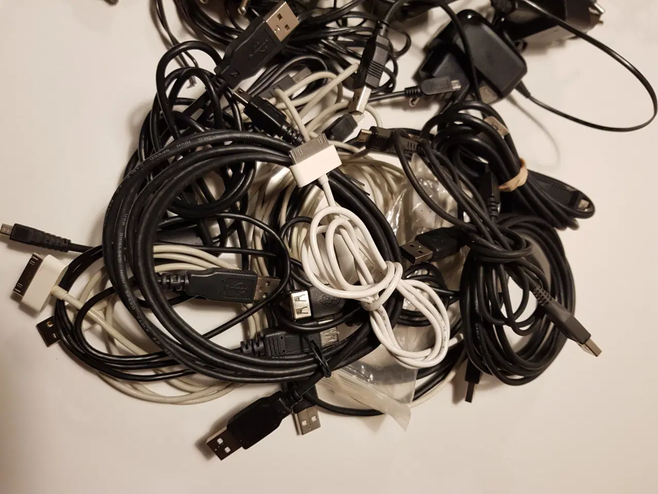 Billede 4 - Netdele 14stk & ledninger 16stk