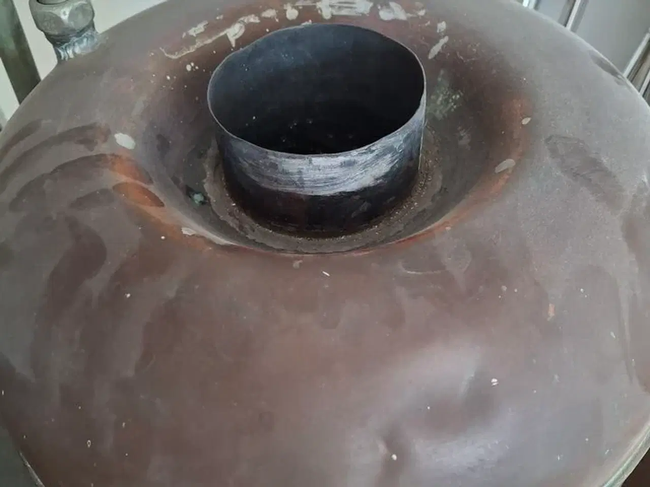 Billede 2 - Antik Kobber kedelbruser med brændefyret vandopvarming. STRØMBERG