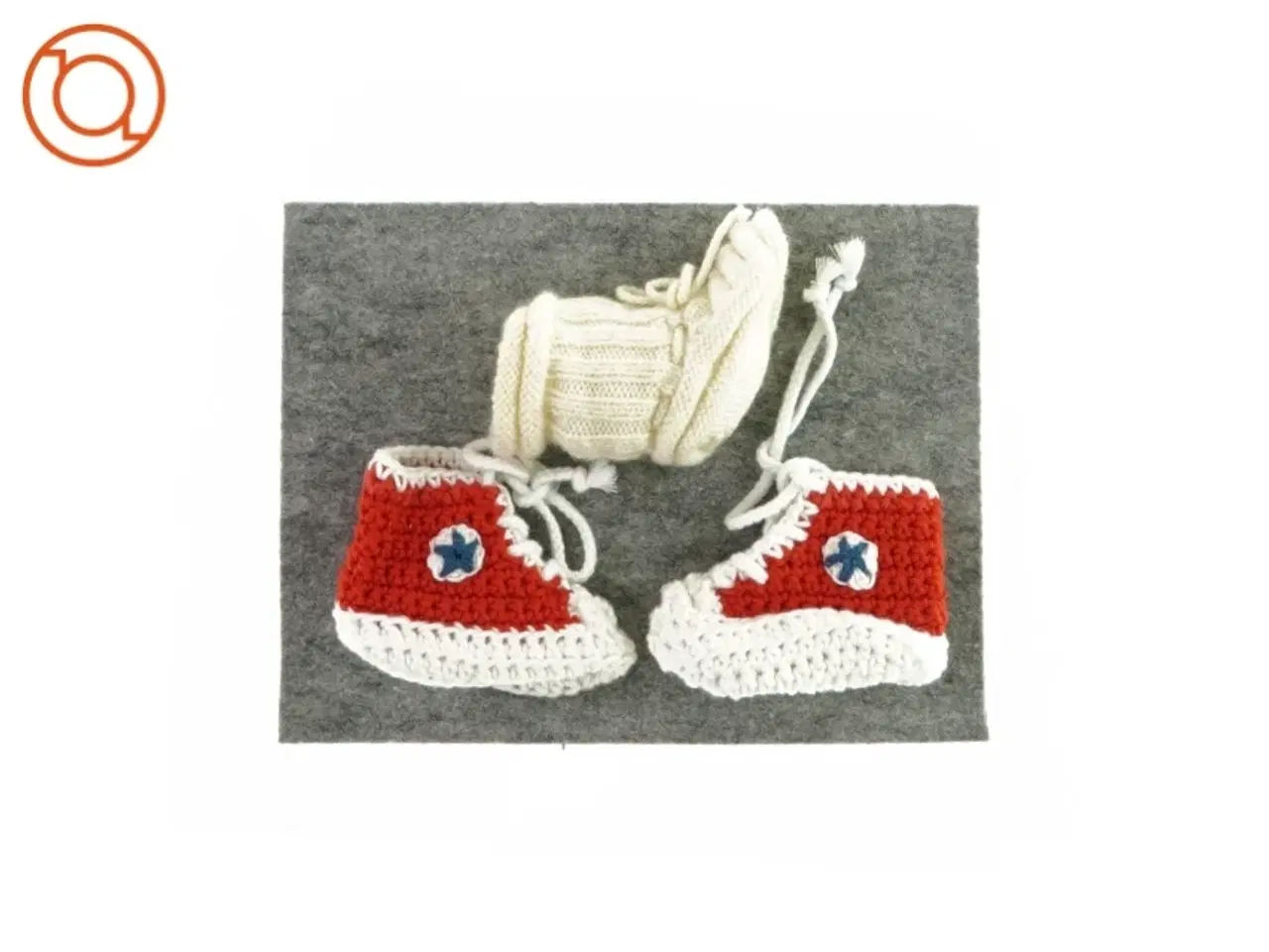 Billede 1 - Strikkede børnesko fra Ukendt