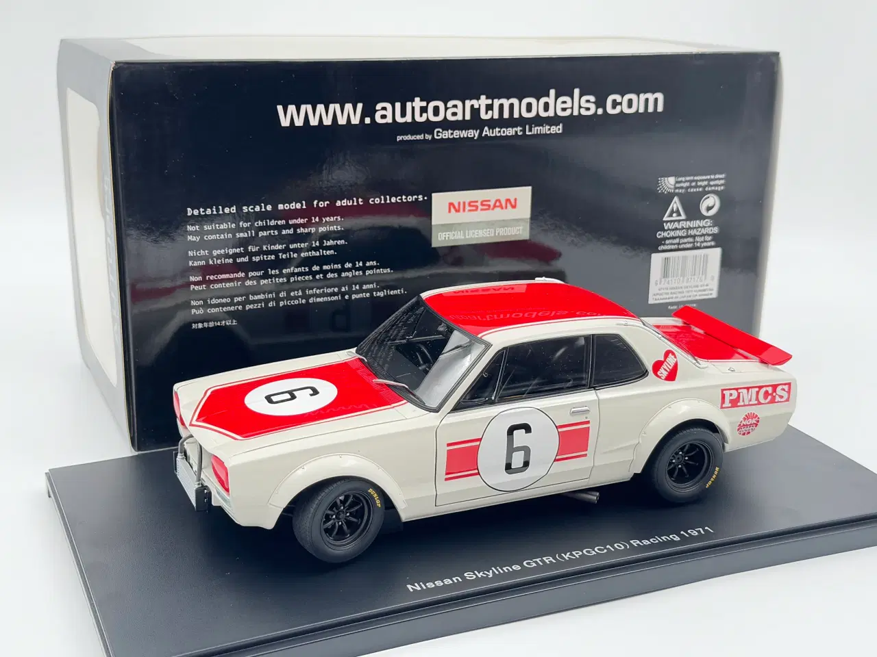 Billede 1 - 1971 Nissan Skyline GTR Racing #6 - AUTOart - 1:18