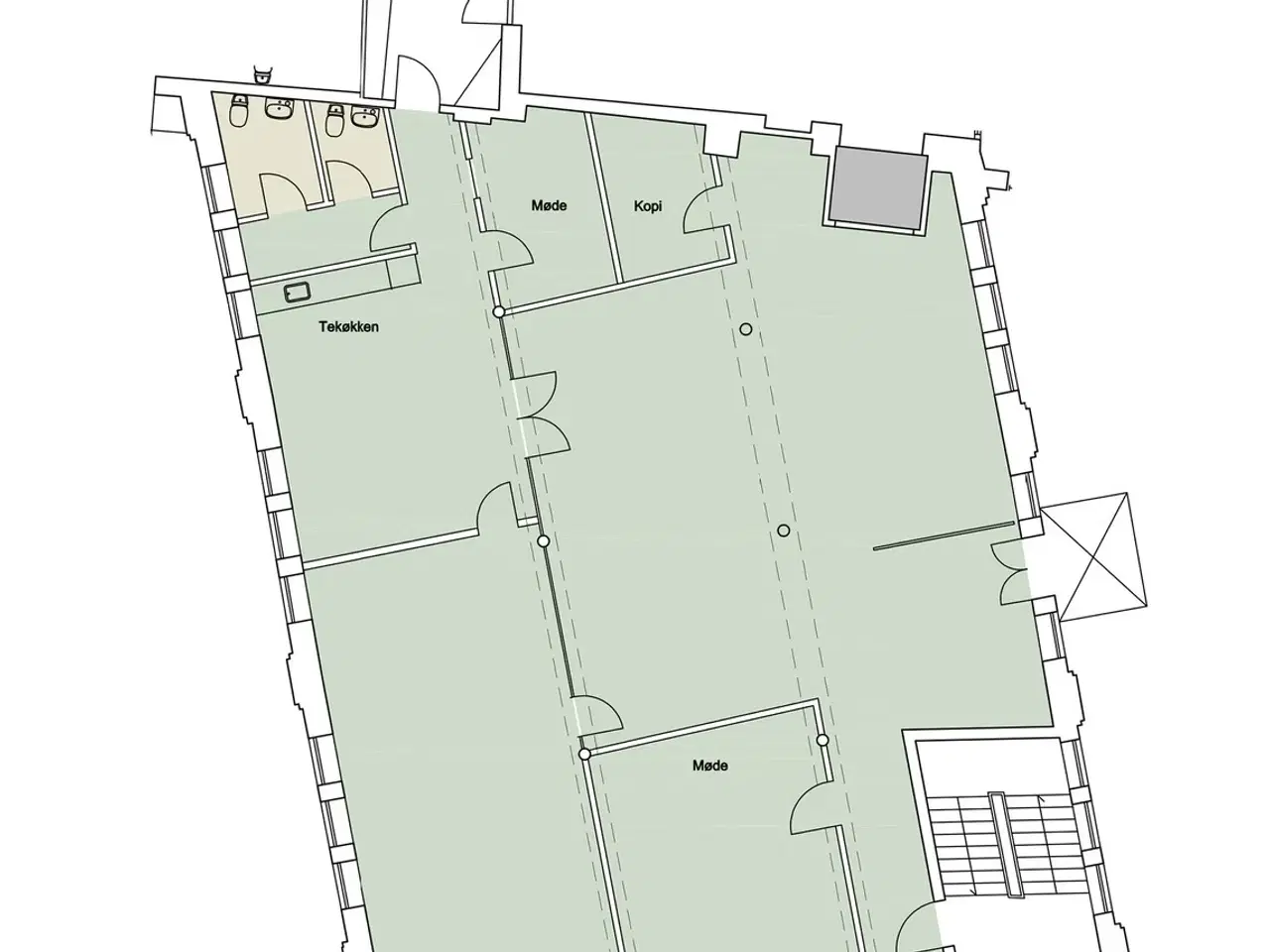 Billede 14 - Flot og lyst kontor i den gamle chokoladefabrik